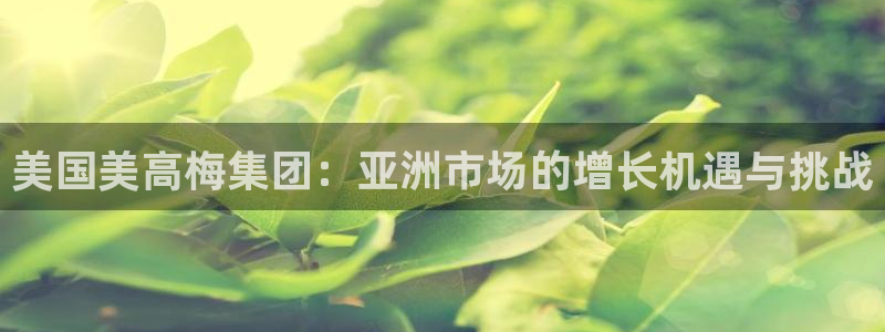 OB视讯网站：美国美高梅集团：亚洲市场的增长机遇与挑战